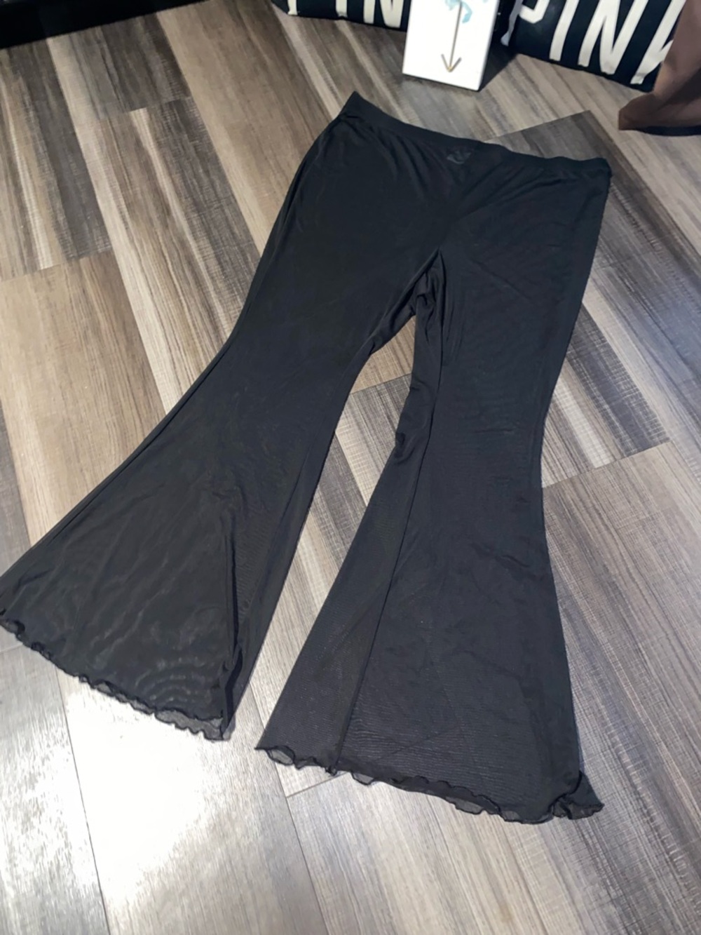 wild fable Black Sheer Mesh beach pants - Picture 2 of 7